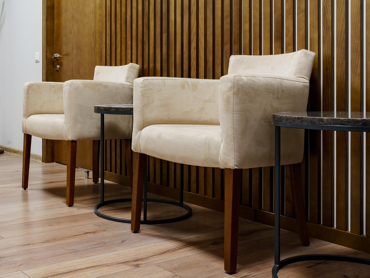 A photo of the waiting room in th Parchment building branch